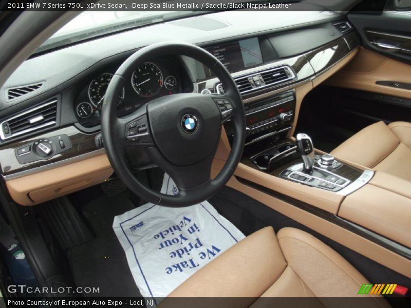 Deep Sea Blue Metallic / Saddle/Black Nappa Leather 2011 BMW 7 Series 750Li xDrive Sedan