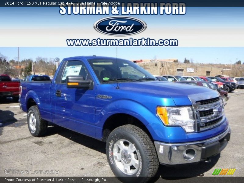 Blue Flame / Pale Adobe 2014 Ford F150 XLT Regular Cab 4x4