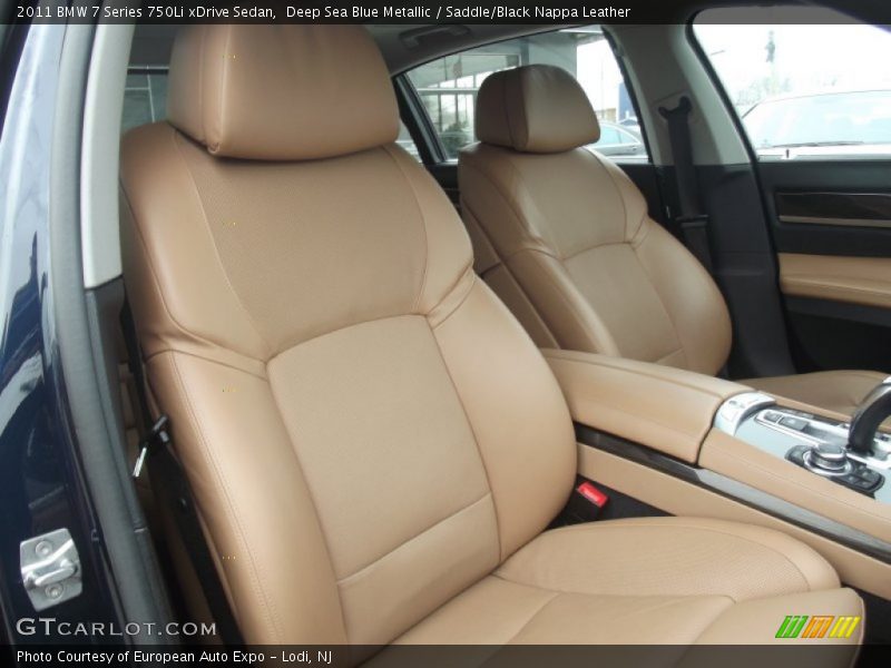 Deep Sea Blue Metallic / Saddle/Black Nappa Leather 2011 BMW 7 Series 750Li xDrive Sedan