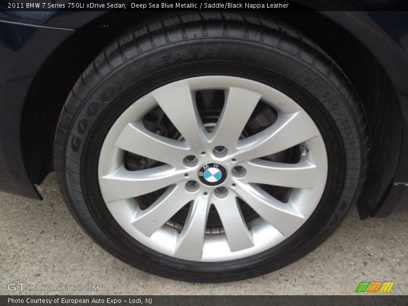 Deep Sea Blue Metallic / Saddle/Black Nappa Leather 2011 BMW 7 Series 750Li xDrive Sedan