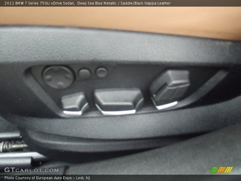 Deep Sea Blue Metallic / Saddle/Black Nappa Leather 2011 BMW 7 Series 750Li xDrive Sedan