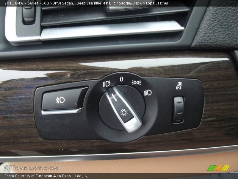Deep Sea Blue Metallic / Saddle/Black Nappa Leather 2011 BMW 7 Series 750Li xDrive Sedan