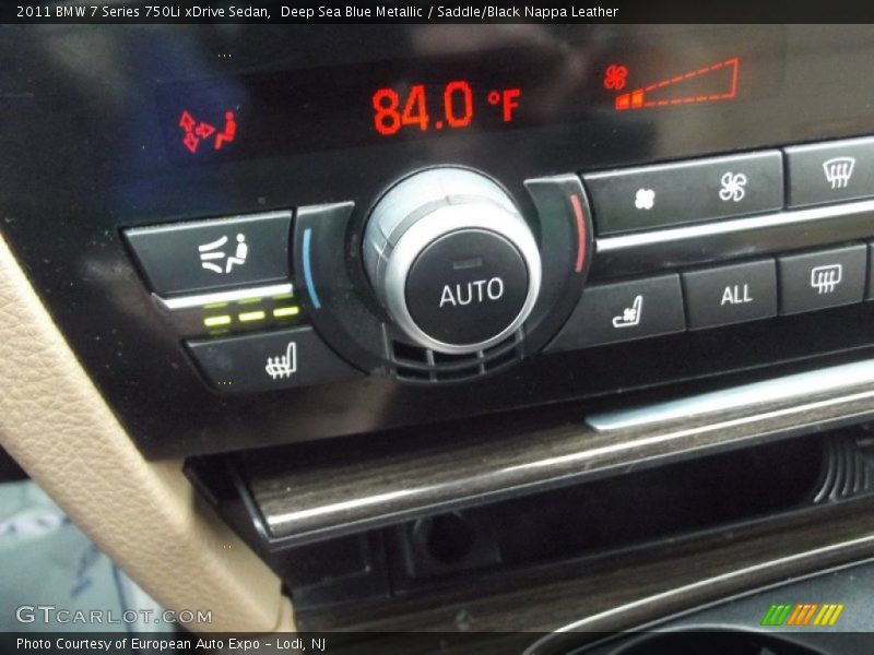 Deep Sea Blue Metallic / Saddle/Black Nappa Leather 2011 BMW 7 Series 750Li xDrive Sedan