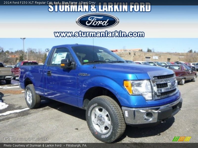 Blue Flame / Steel Grey 2014 Ford F150 XLT Regular Cab 4x4