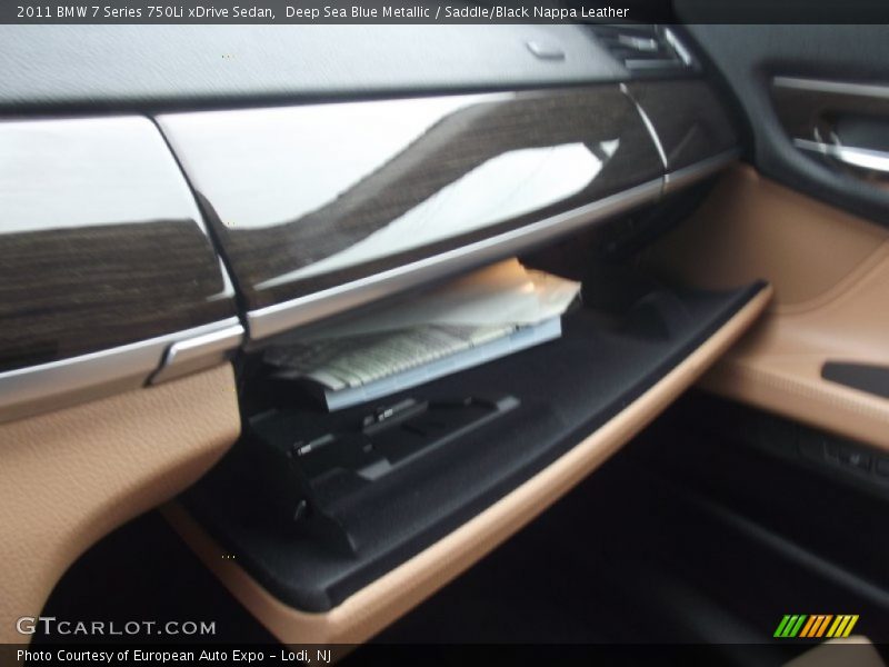 Deep Sea Blue Metallic / Saddle/Black Nappa Leather 2011 BMW 7 Series 750Li xDrive Sedan