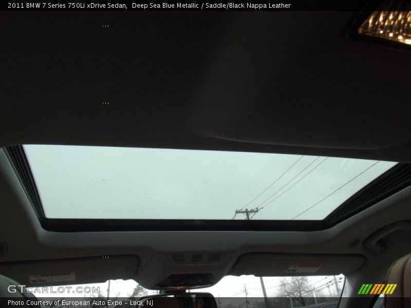 Deep Sea Blue Metallic / Saddle/Black Nappa Leather 2011 BMW 7 Series 750Li xDrive Sedan