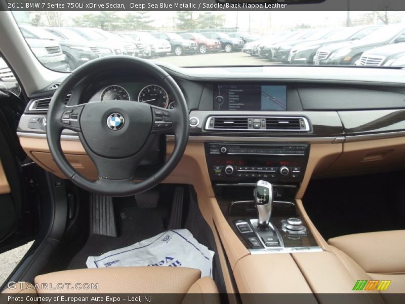 Deep Sea Blue Metallic / Saddle/Black Nappa Leather 2011 BMW 7 Series 750Li xDrive Sedan