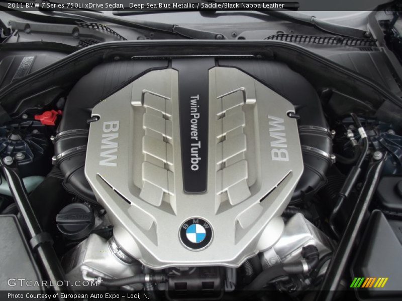 Deep Sea Blue Metallic / Saddle/Black Nappa Leather 2011 BMW 7 Series 750Li xDrive Sedan