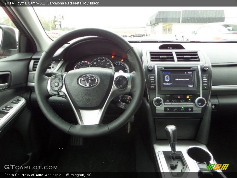Barcelona Red Metallic / Black 2014 Toyota Camry SE