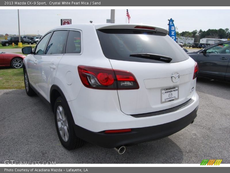 Crystal White Pearl Mica / Sand 2013 Mazda CX-9 Sport