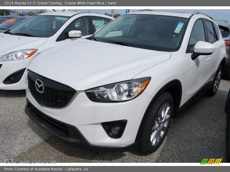 Crystal White Pearl Mica / Sand 2014 Mazda CX-5 Grand Touring