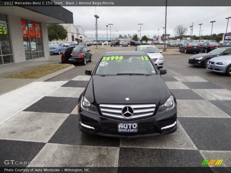 Black / Almond Beige/Mocha 2012 Mercedes-Benz C 250 Sport
