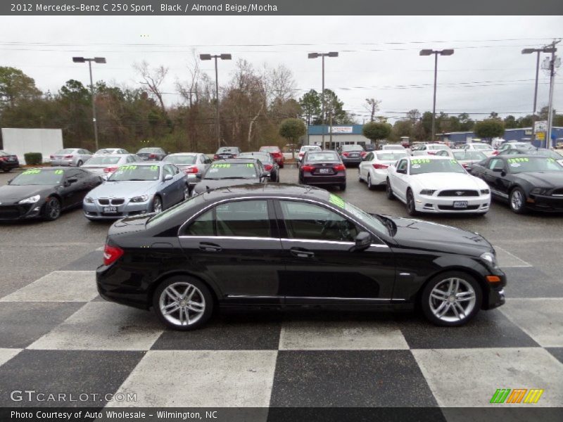 Black / Almond Beige/Mocha 2012 Mercedes-Benz C 250 Sport