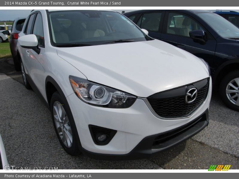 Crystal White Pearl Mica / Sand 2014 Mazda CX-5 Grand Touring