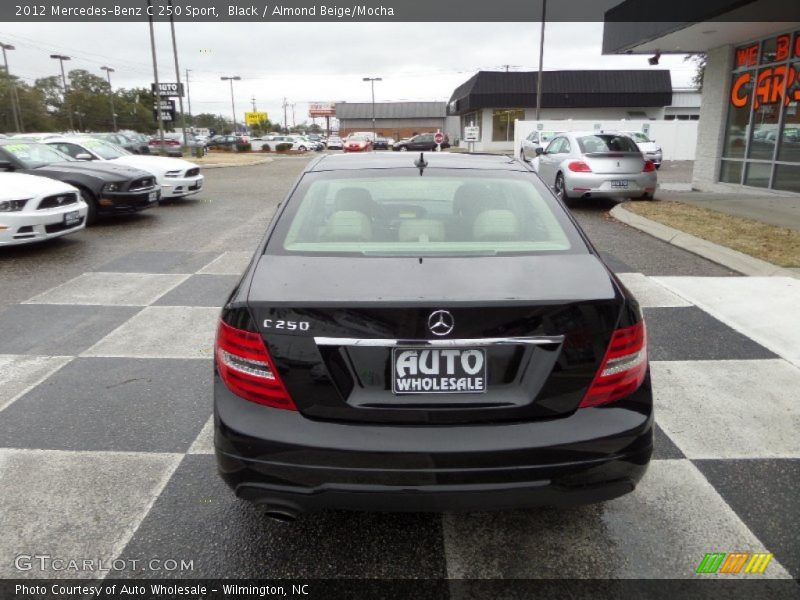 Black / Almond Beige/Mocha 2012 Mercedes-Benz C 250 Sport