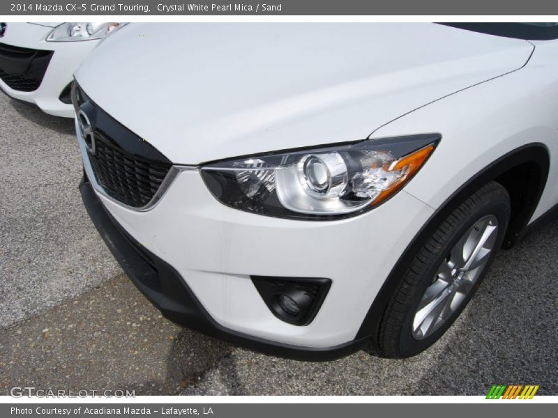 Crystal White Pearl Mica / Sand 2014 Mazda CX-5 Grand Touring