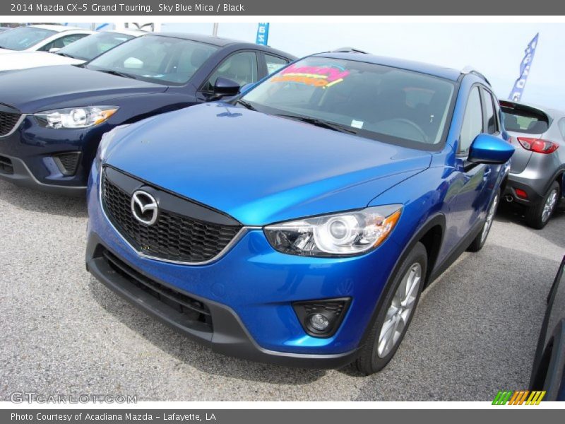 Sky Blue Mica / Black 2014 Mazda CX-5 Grand Touring