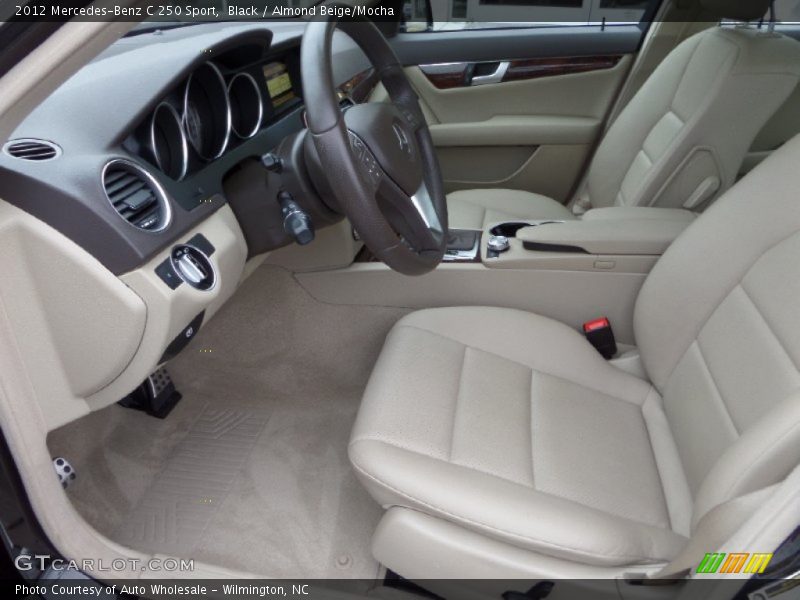 Black / Almond Beige/Mocha 2012 Mercedes-Benz C 250 Sport