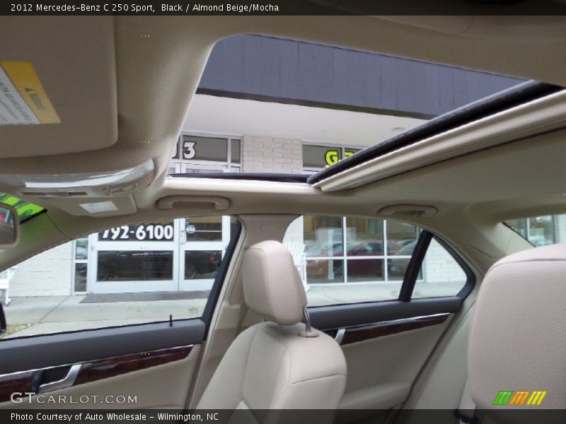 Black / Almond Beige/Mocha 2012 Mercedes-Benz C 250 Sport