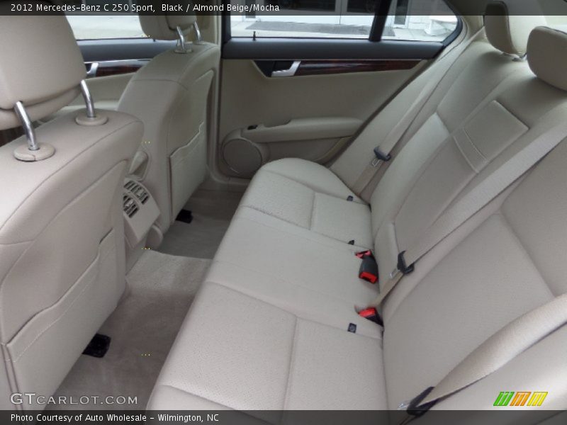 Black / Almond Beige/Mocha 2012 Mercedes-Benz C 250 Sport
