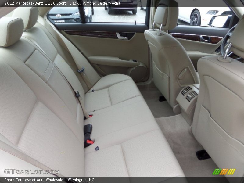 Black / Almond Beige/Mocha 2012 Mercedes-Benz C 250 Sport