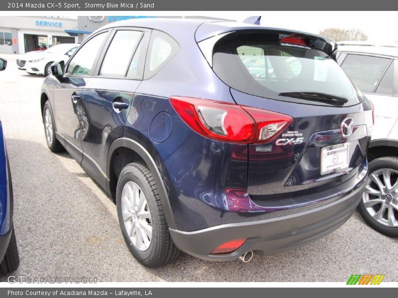 Stormy Blue Mica / Sand 2014 Mazda CX-5 Sport