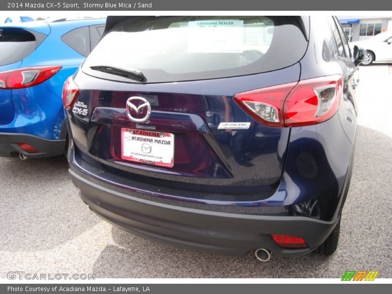 Stormy Blue Mica / Sand 2014 Mazda CX-5 Sport