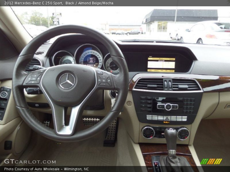 Black / Almond Beige/Mocha 2012 Mercedes-Benz C 250 Sport
