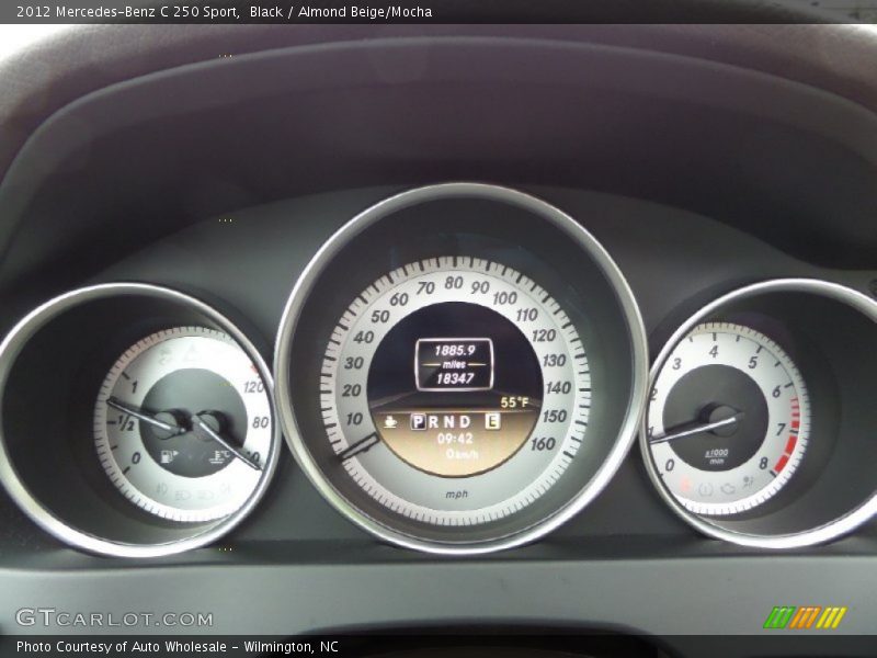 Black / Almond Beige/Mocha 2012 Mercedes-Benz C 250 Sport