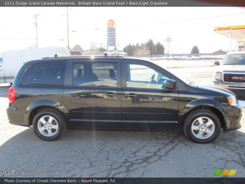 Brilliant Black Crystal Pearl / Black/Light Graystone 2011 Dodge Grand Caravan Mainstreet