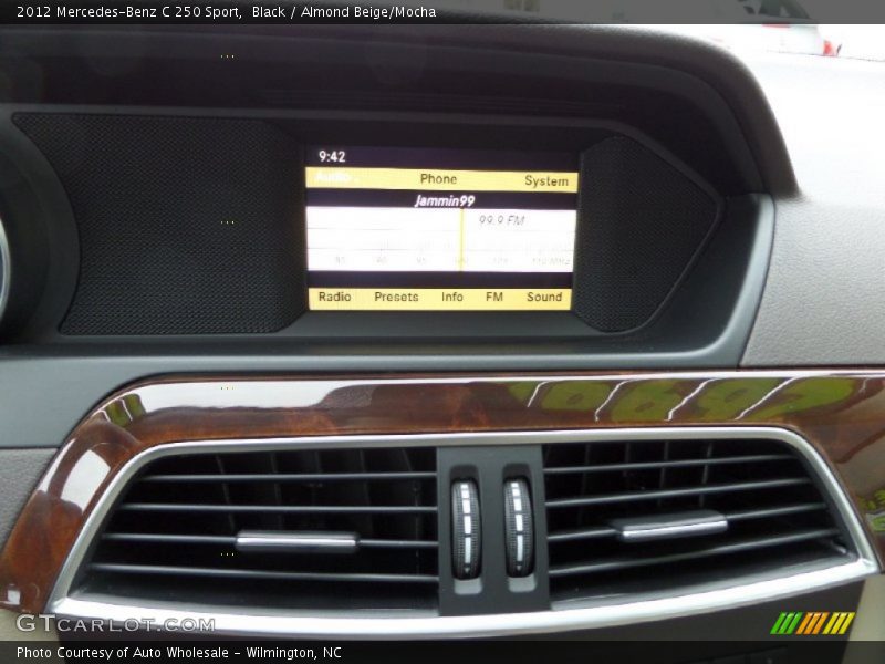 Black / Almond Beige/Mocha 2012 Mercedes-Benz C 250 Sport