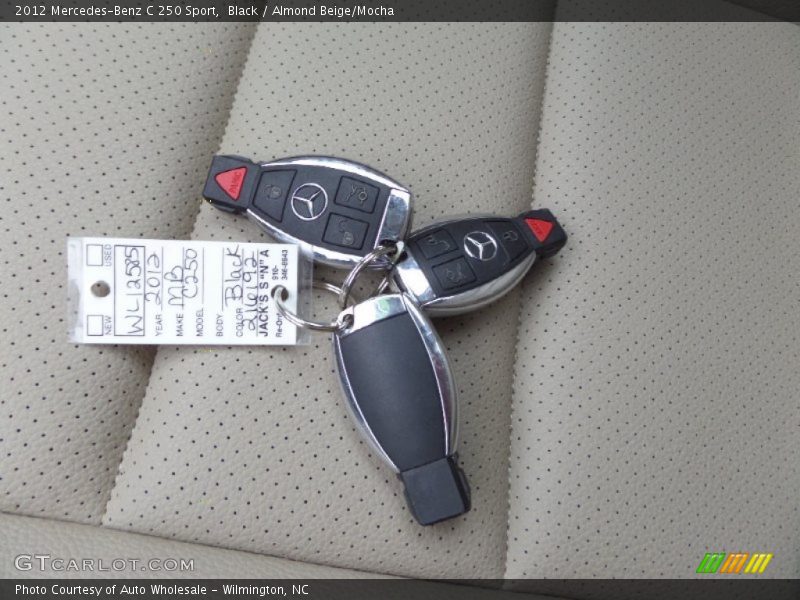 Black / Almond Beige/Mocha 2012 Mercedes-Benz C 250 Sport