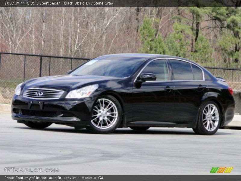 Black Obsidian / Stone Gray 2007 Infiniti G 35 S Sport Sedan