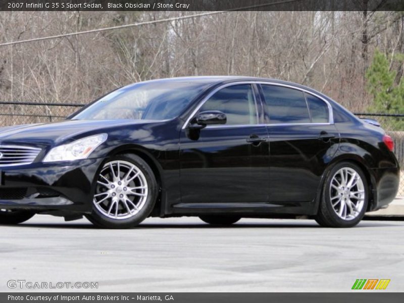 Black Obsidian / Stone Gray 2007 Infiniti G 35 S Sport Sedan