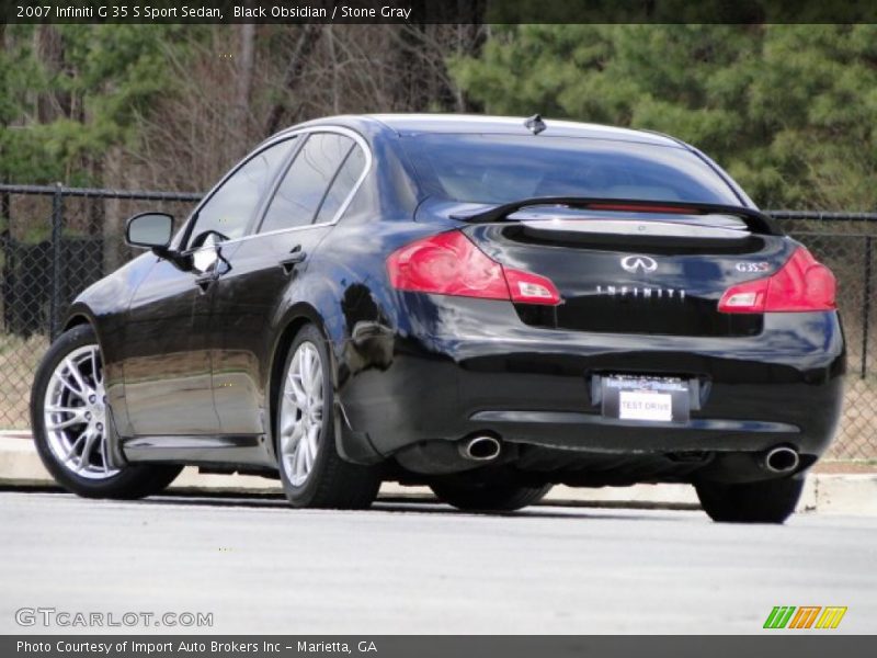 Black Obsidian / Stone Gray 2007 Infiniti G 35 S Sport Sedan