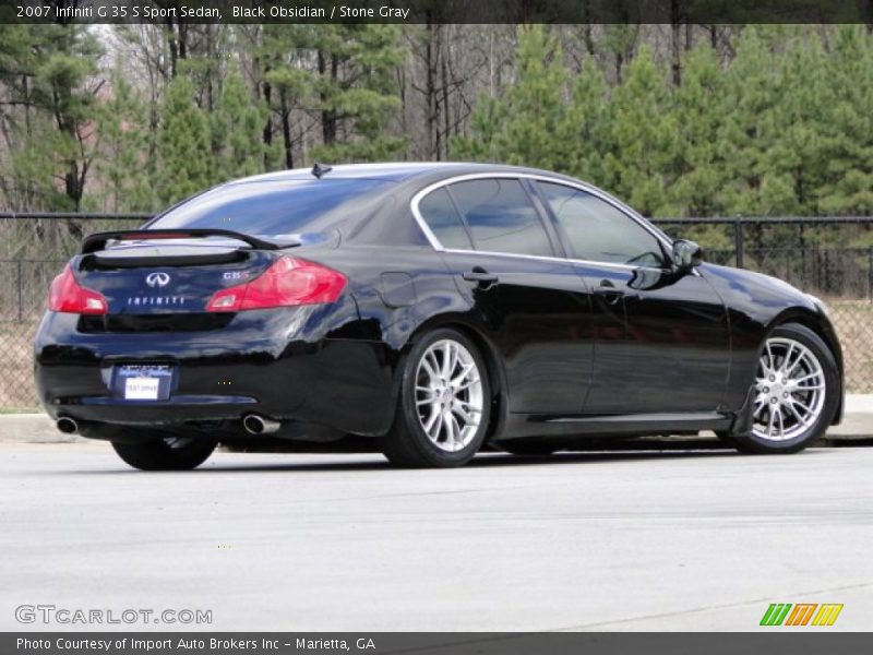 Black Obsidian / Stone Gray 2007 Infiniti G 35 S Sport Sedan