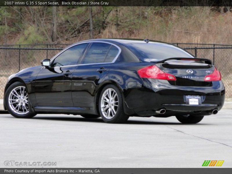 Black Obsidian / Stone Gray 2007 Infiniti G 35 S Sport Sedan