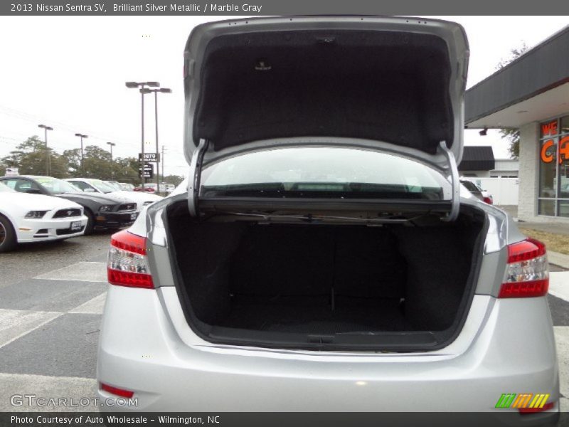 Brilliant Silver Metallic / Marble Gray 2013 Nissan Sentra SV