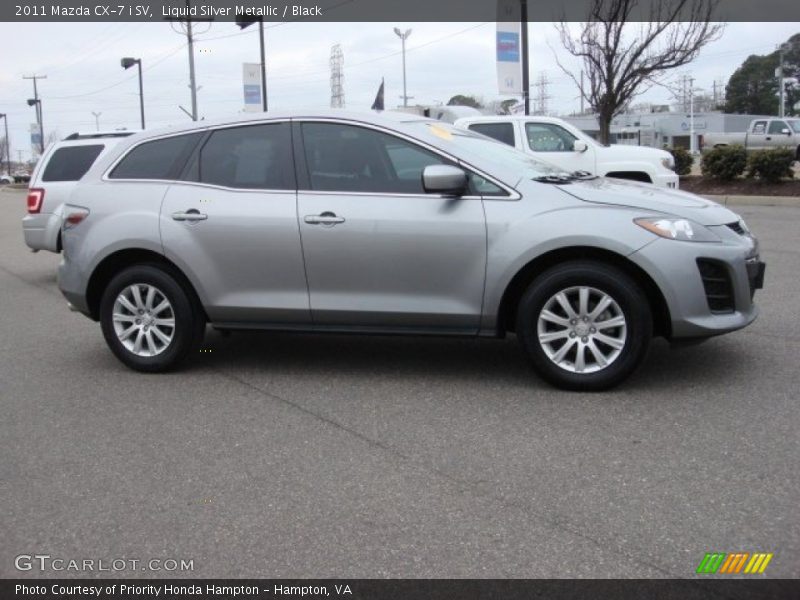 Liquid Silver Metallic / Black 2011 Mazda CX-7 i SV
