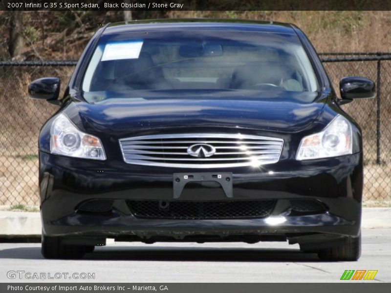 Black Obsidian / Stone Gray 2007 Infiniti G 35 S Sport Sedan