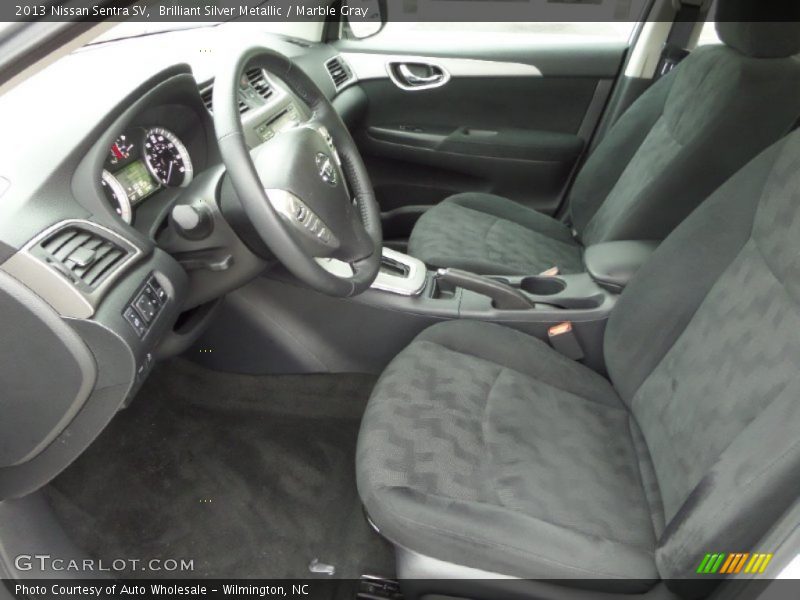 Brilliant Silver Metallic / Marble Gray 2013 Nissan Sentra SV