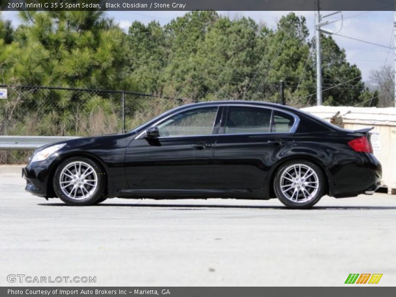 Black Obsidian / Stone Gray 2007 Infiniti G 35 S Sport Sedan