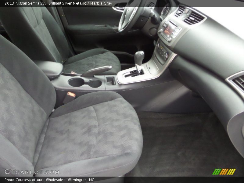 Brilliant Silver Metallic / Marble Gray 2013 Nissan Sentra SV