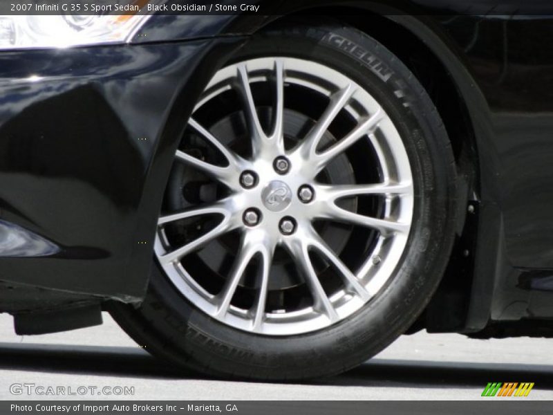 Black Obsidian / Stone Gray 2007 Infiniti G 35 S Sport Sedan