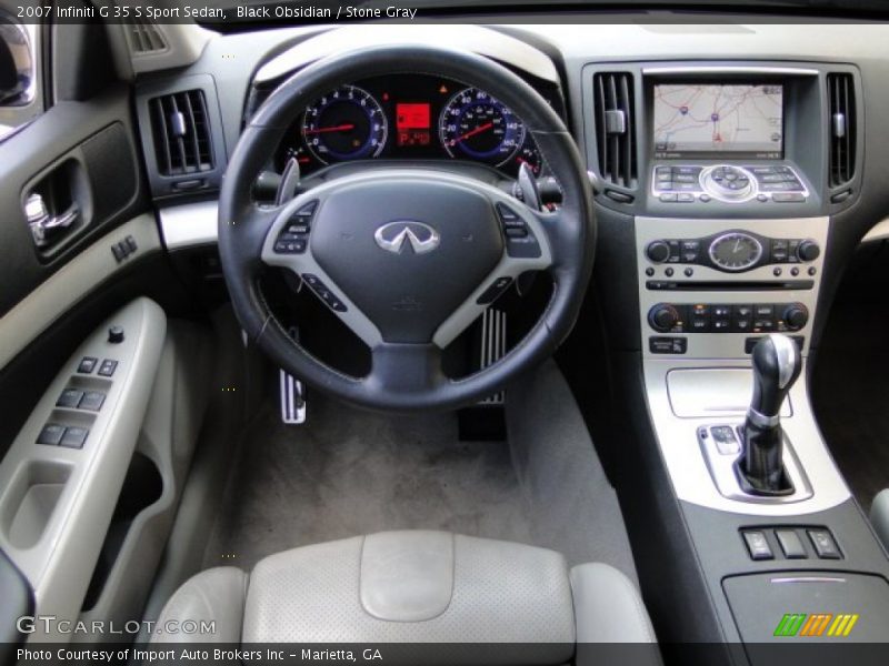 Black Obsidian / Stone Gray 2007 Infiniti G 35 S Sport Sedan