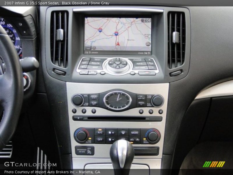 Black Obsidian / Stone Gray 2007 Infiniti G 35 S Sport Sedan