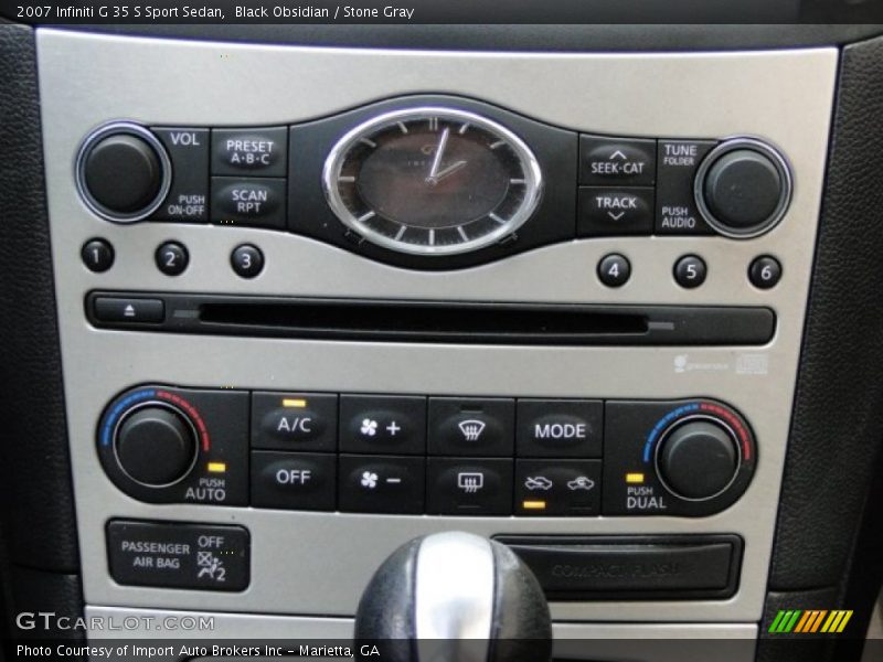 Black Obsidian / Stone Gray 2007 Infiniti G 35 S Sport Sedan