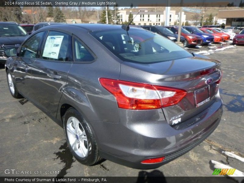 Sterling Gray / Medium Light Stone 2014 Ford Focus SE Sedan