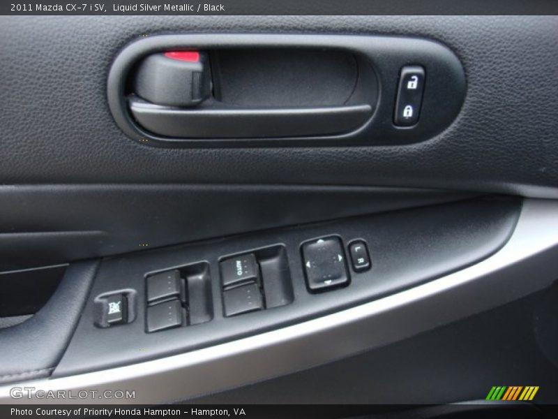 Liquid Silver Metallic / Black 2011 Mazda CX-7 i SV