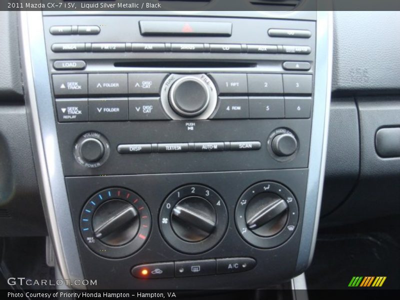 Liquid Silver Metallic / Black 2011 Mazda CX-7 i SV